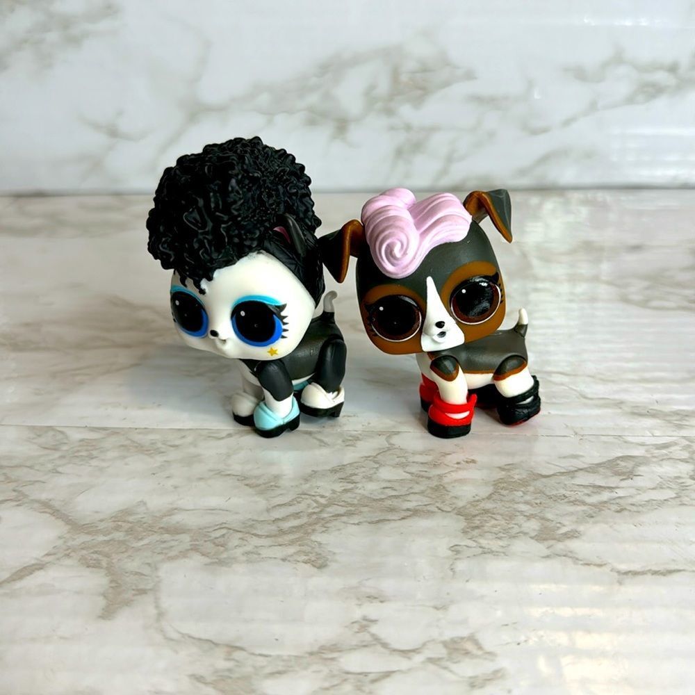 LOL Surprise Pets Jivin Kat and Dj k9 dog and cat kids toys bundle
